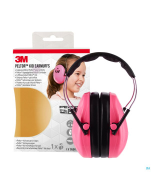 Peltor hearing protector kid neon pink 1
