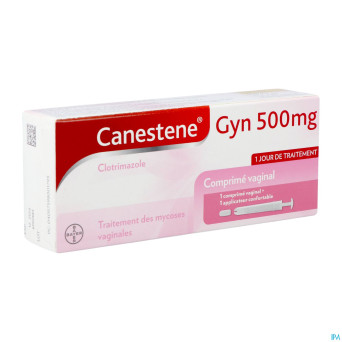 Canestene gyn clotrimazole 500mg tabl vag. 1