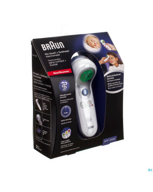 Braun thermometre ntf3000 sans contact + frontal
