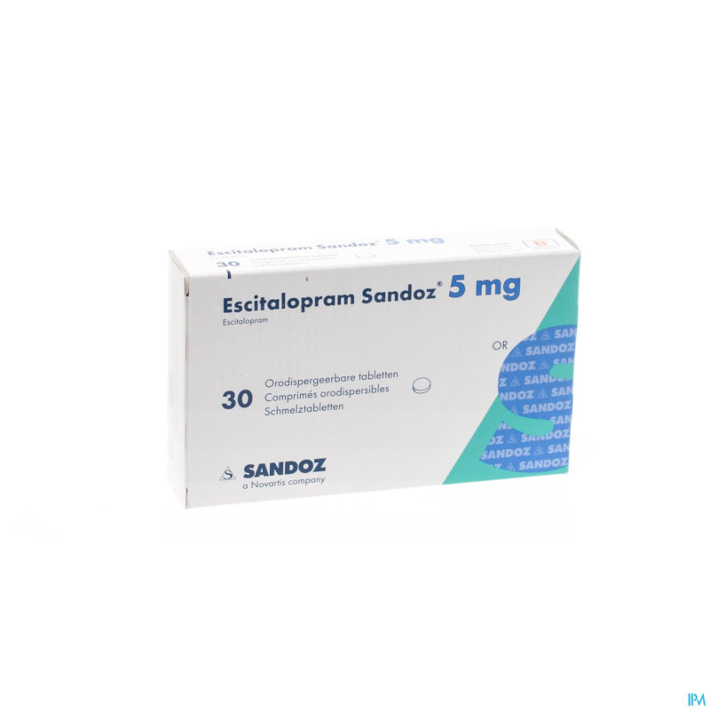 Escitalopram sandoz  5 mg comp orodsip 30