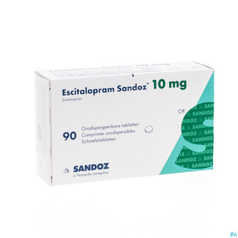 Escitalopram sandoz 10 mg comp orodsip 90