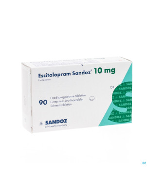 Escitalopram sandoz 10 mg comp orodsip 90