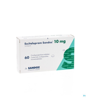Escitalopram sandoz 10 mg comp orodsip 90