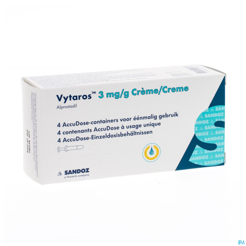 Vytaros 3mg/g creme 4x100mg