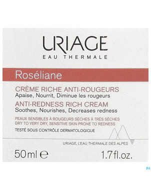 Uriage roseliane creme riche a/rougeurs  pot  50ml