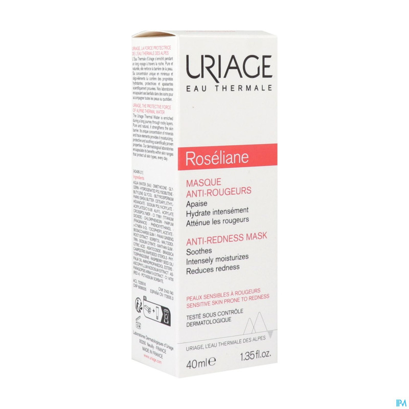 Uriage roseliane masque apaisant    tube  40ml