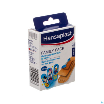 Hansaplast family pack strips 40