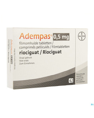 Adempas 0,5 mg comp pell 42 x 0,5 mg