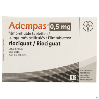 Adempas 0,5 mg comp pell 42 x 0,5 mg