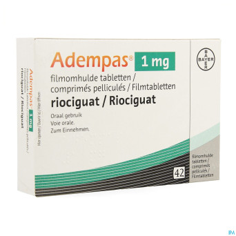 Adempas 1,0 mg comp pell 42 x 1,0 mg