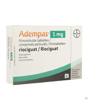 Adempas 1,0 mg comp pell 42 x 1,0 mg