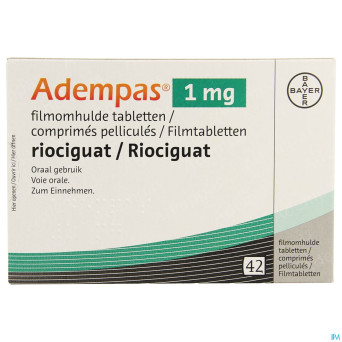 Adempas 1,0 mg comp pell 42 x 1,0 mg