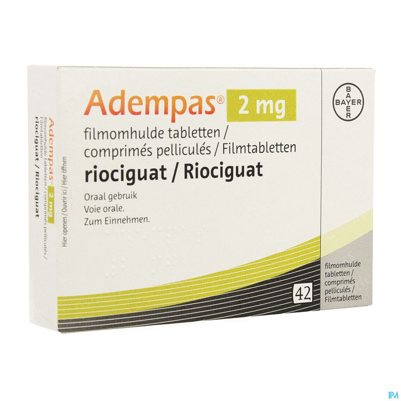 Adempas 2,0 mg comp pell 42 x 2,0 mg