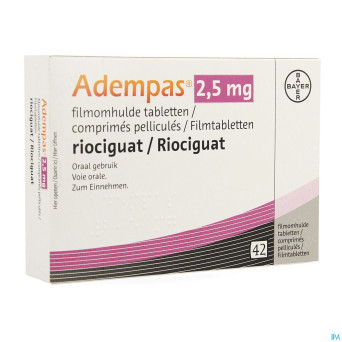 Adempas 2,5 mg comp pell 42 x 2,5 mg