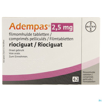 Adempas 2,5 mg comp pell 42 x 2,5 mg
