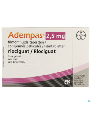 Adempas 2,5 mg comp pell 42 x 2,5 mg