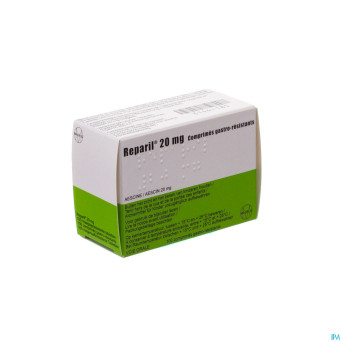 Reparil impexeco 20mg gastro resist comp 100 pip