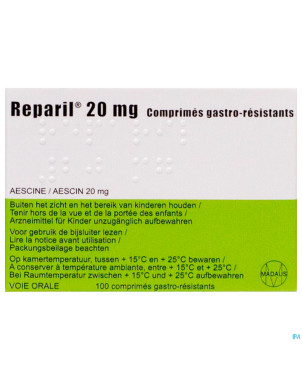 Reparil impexeco 20mg gastro resist comp 100 pip