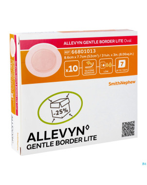Allevyn gentle border lite oval small  10 66801013