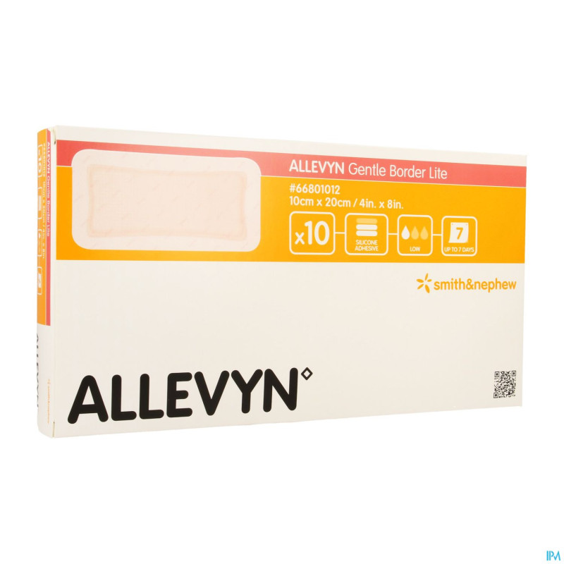 Allevyn gentle border lite 10,0x20,0cm 10 66801012