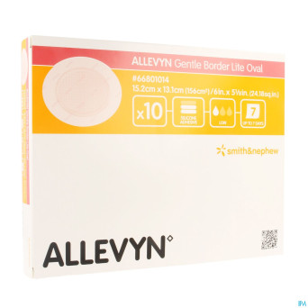 Allevyn gentle border lite oval large  10 66801014
