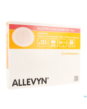 Allevyn gentle border lite oval large  10 66801014