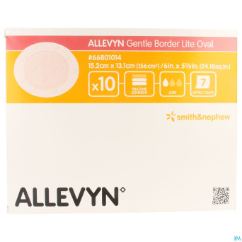 Allevyn gentle border lite oval large  10 66801014
