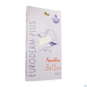 Euroderm plus  8x15cm 5 pansement steril wtp
