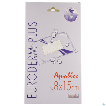 Euroderm plus  8x15cm 5 pansement steril wtp