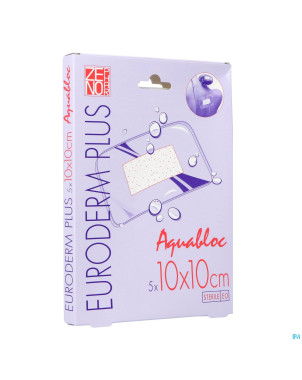 Euroderm plus 10x10cm 5 pansement steril wtp