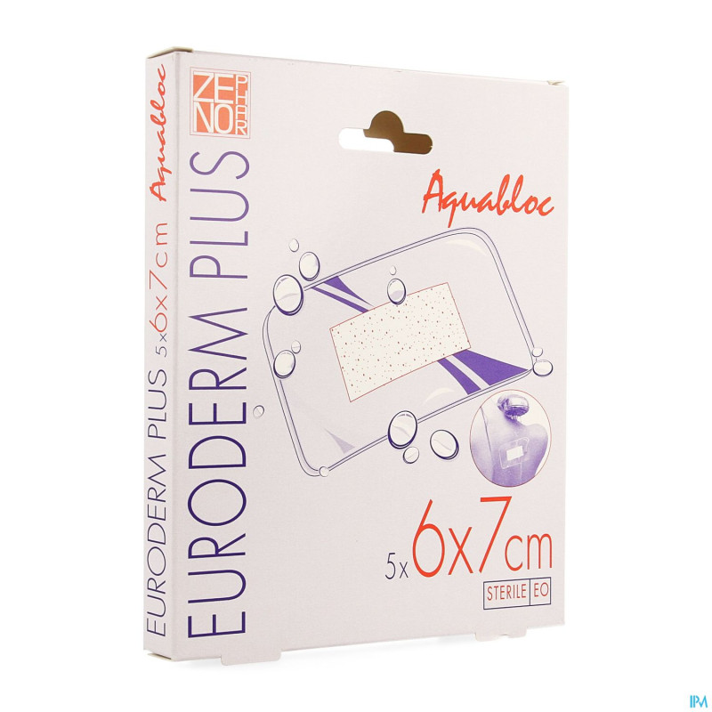 Euroderm plus  6x 7cm 5 pansement steril wtp