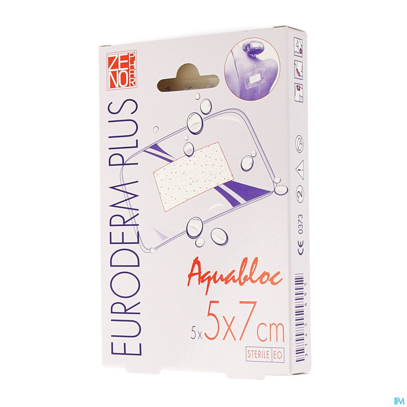 Euroderm plus  5x 7cm 5 pansement steril wtp