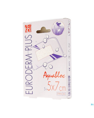Euroderm plus  5x 7cm 5 pansement steril wtp