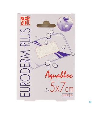 Euroderm plus  5x 7cm 5 pansement steril wtp