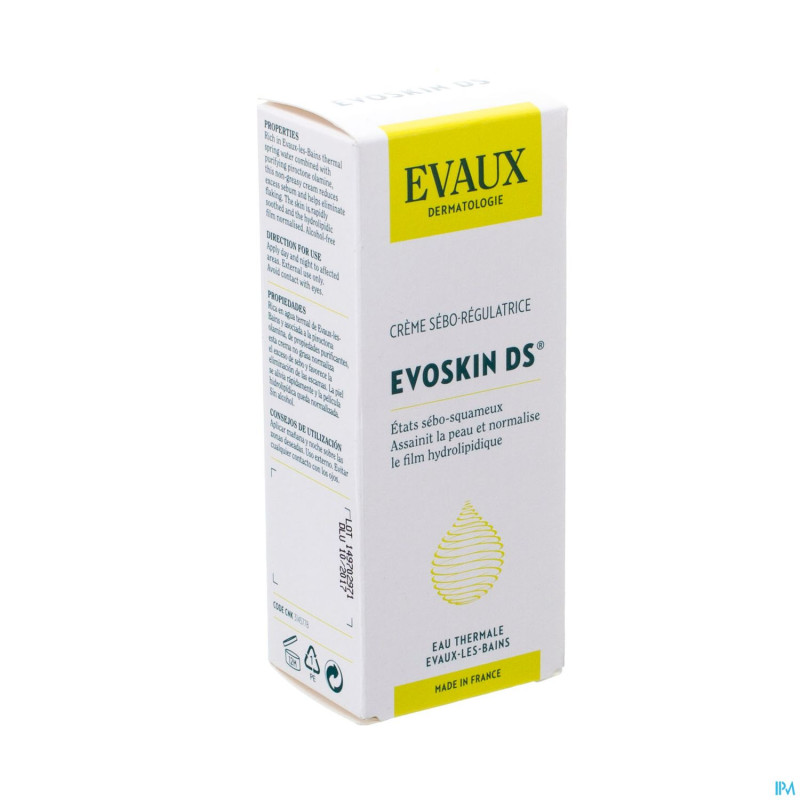 Evoskin ds creme sebo-regulatrice    tube 50ml