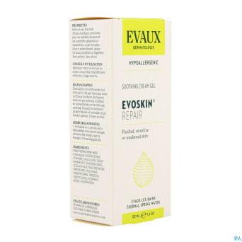Evoskin reparateur gel creme apais.    tube 50ml