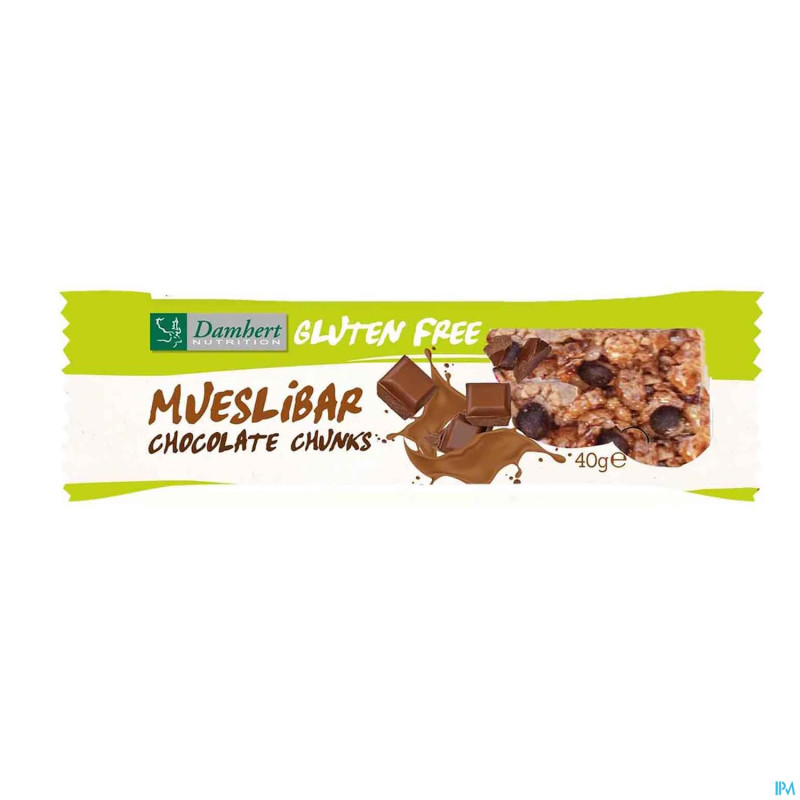 Damhert barre muesli chocolat s/gluten    30g