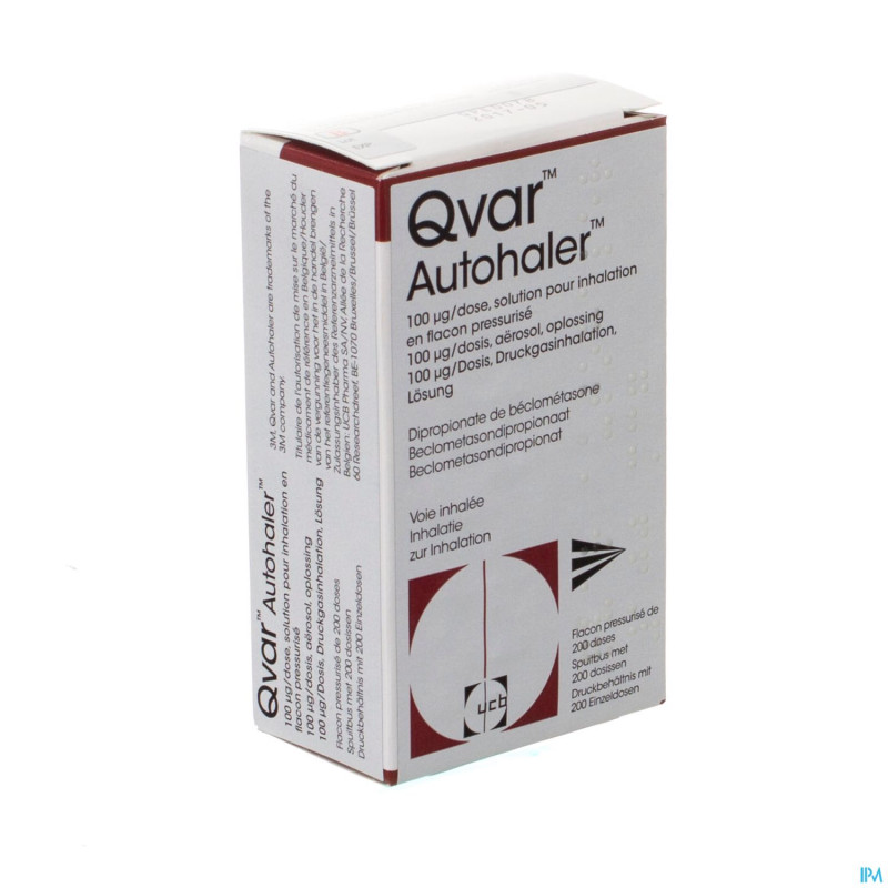 Qvar 100 pi pharma autohaler dose 200 x 100mcg pip