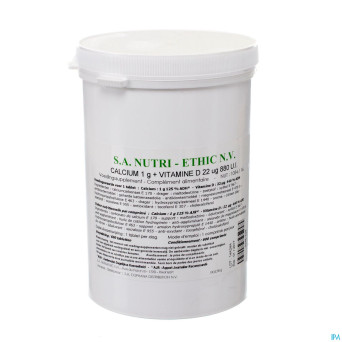 Calcium 1g+ vit.d3 880 ui nutri-ethic    comp  600
