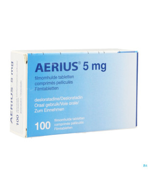 Aerius 5 mg pi pharma comp pell 100 x 5 mg pip