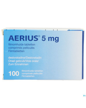 Aerius 5 mg pi pharma comp pell 100 x 5 mg pip