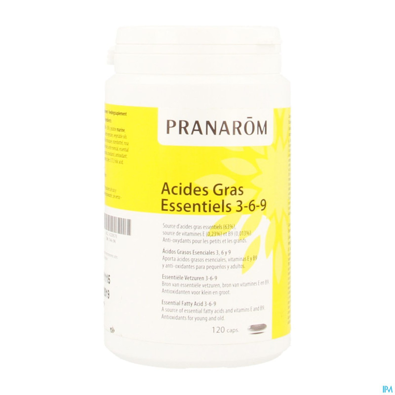 Acides gras essentiels 3-6-9    caps 120 pranarom