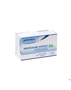 Sertraline apotex  50mg comp pellicul  60