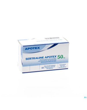 Sertraline apotex  50mg comp pellicul  60