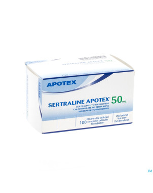 Sertraline apotex  50mg comp pellicul 100