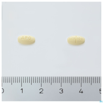 Sertraline apotex 100mg comp pellicul 100
