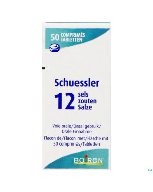 Schuessler 12 sels    50p boiron