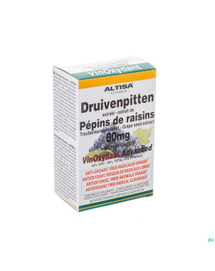 Altisa extr.pepins rouge 80mg+bioflavonoid caps 60