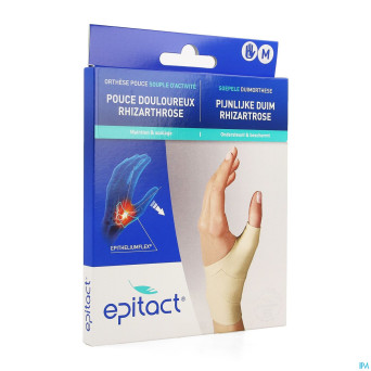 Epitact orthese propriocept. souple pouce gauche m