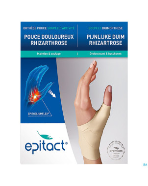 Epitact orthese propriocept. souple pouce gauche m